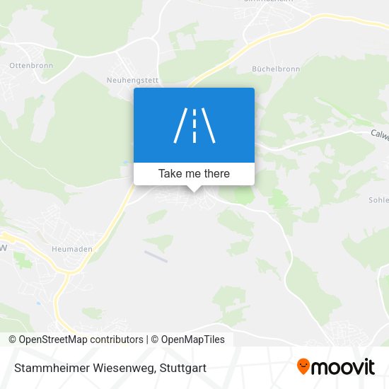 Stammheimer Wiesenweg map