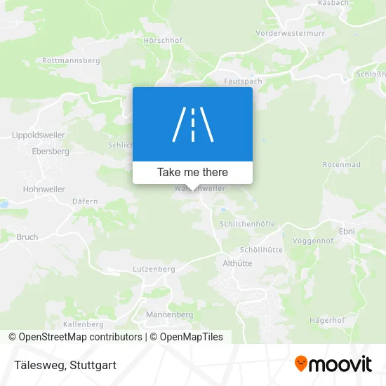 Карта Tälesweg