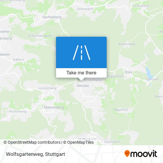 Wolfsgartenweg map