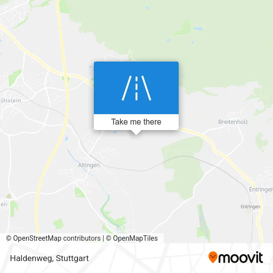 Haldenweg map
