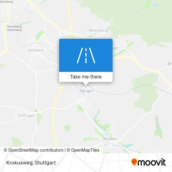 Krokusweg map