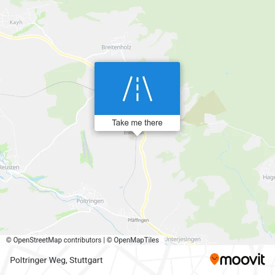 Poltringer Weg map