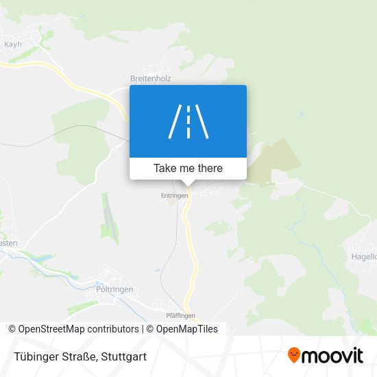 Tübinger Straße map