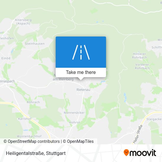 Heiligentalstraße map