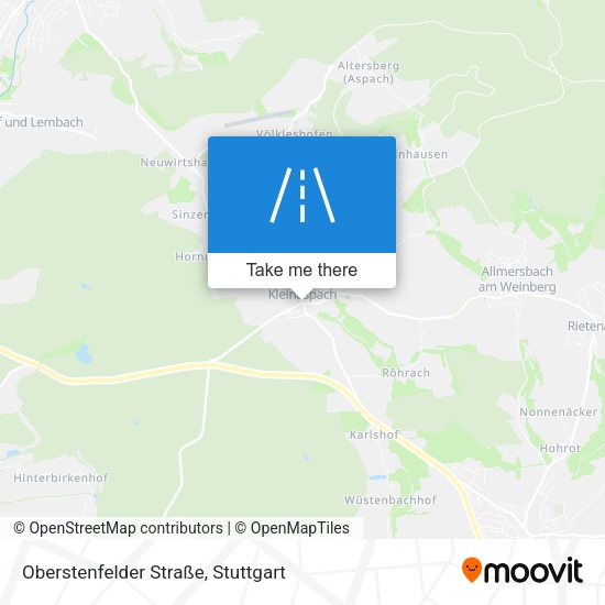 Oberstenfelder Straße map