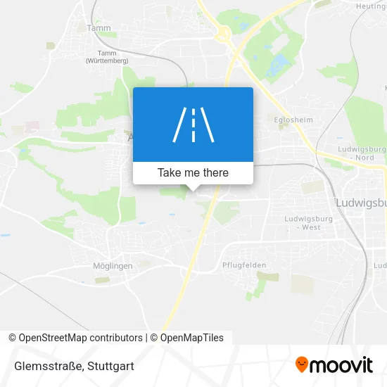 Карта Glemsstraße