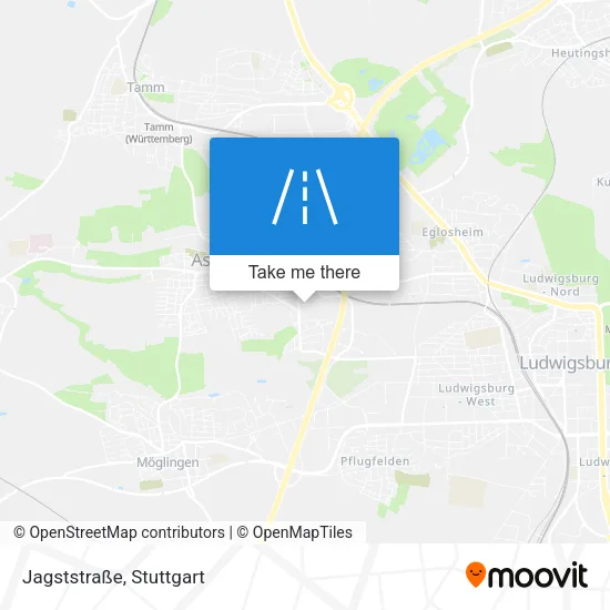 Карта Jagststraße