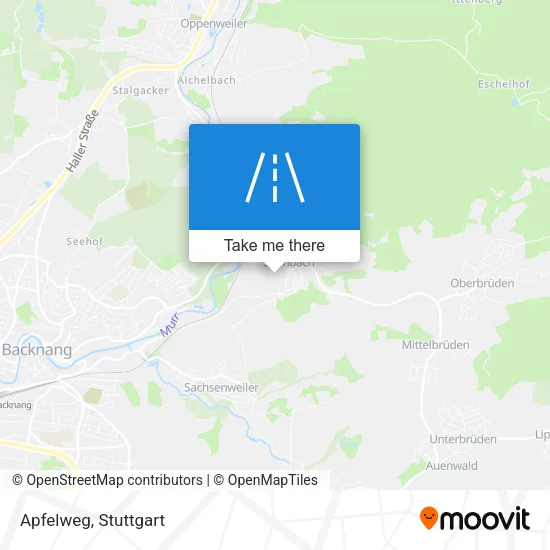 Карта Apfelweg