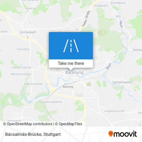 Bácsalmás-Brücke map