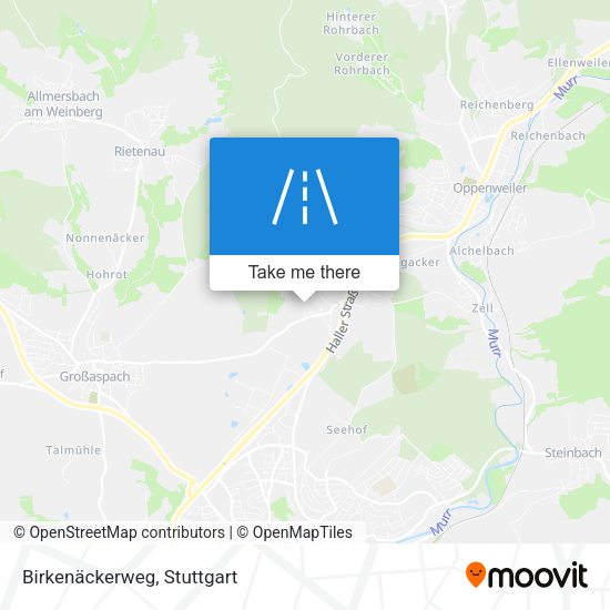 Birkenäckerweg map