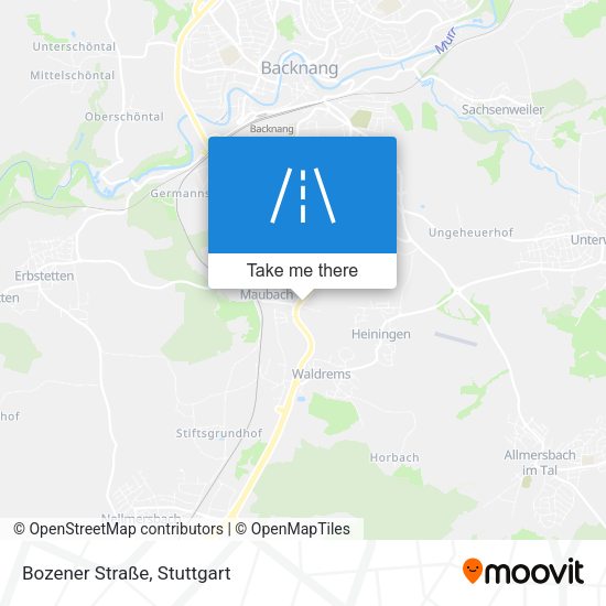 Bozener Straße map