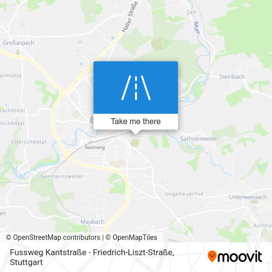 Fussweg Kantstraße - Friedrich-Liszt-Straße map