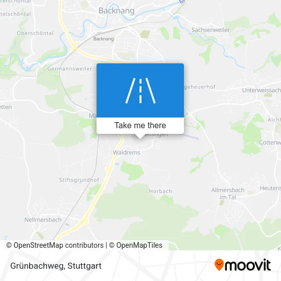 Grünbachweg map
