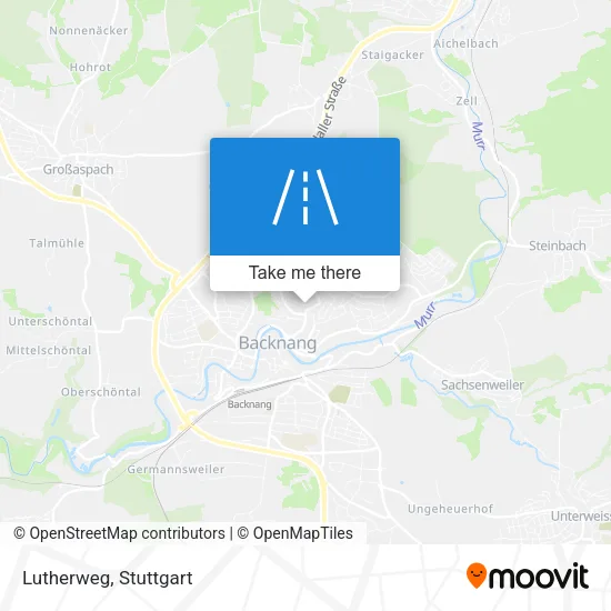 Карта Lutherweg