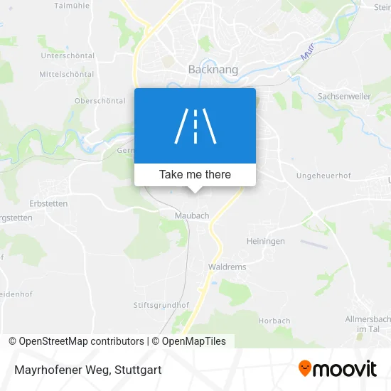 Карта Mayrhofener Weg