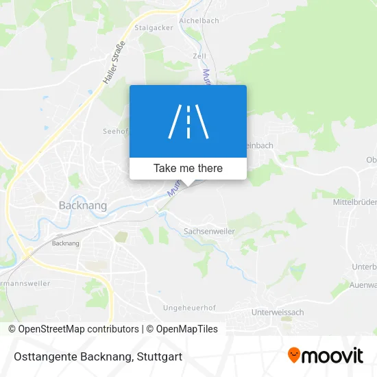 Карта Osttangente Backnang