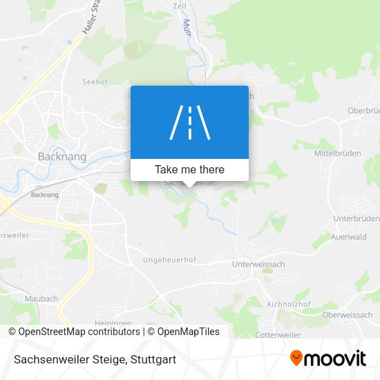 Sachsenweiler Steige map