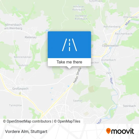 Карта Vordere Alm