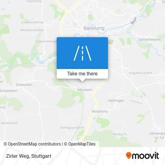 Карта Zirler Weg