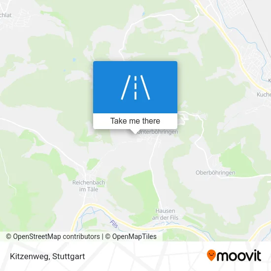 Kitzenweg map