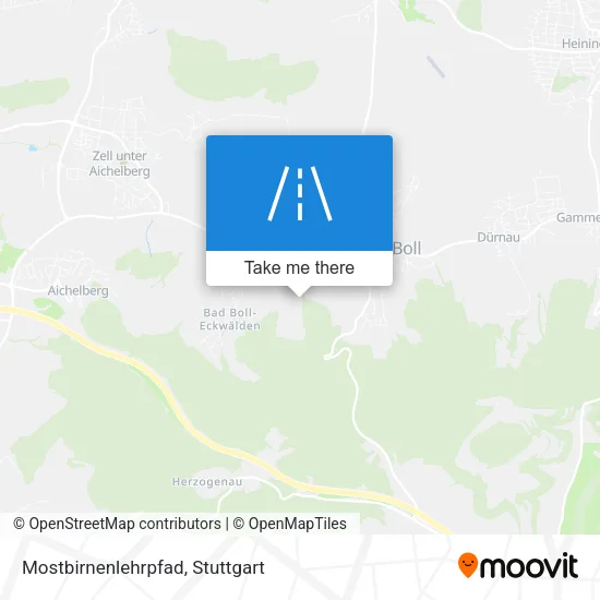 Карта Mostbirnenlehrpfad
