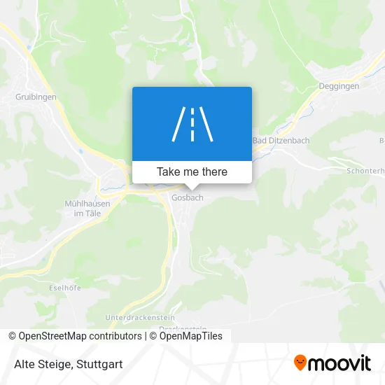 Карта Alte Steige
