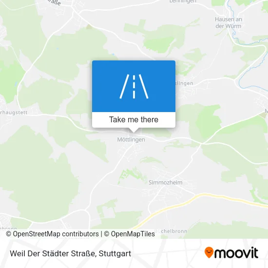 Карта Weil Der Städter Straße
