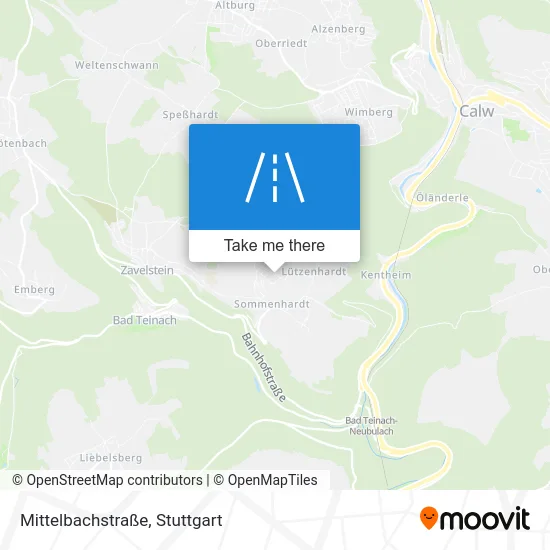 Карта Mittelbachstraße