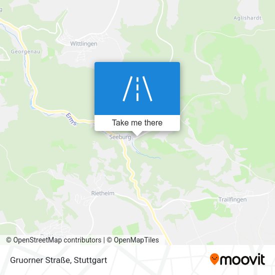 Gruorner Straße map