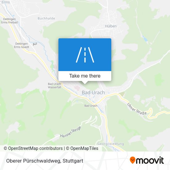 Oberer Pürschwaldweg map