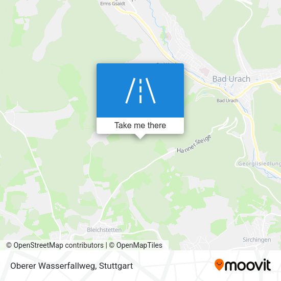 Карта Oberer Wasserfallweg