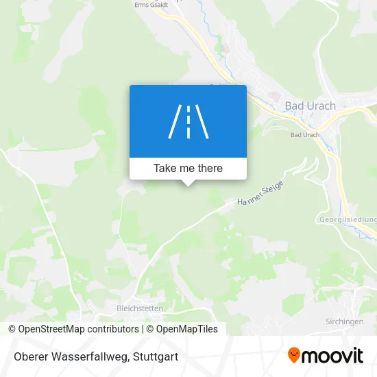 Карта Oberer Wasserfallweg