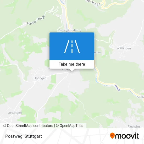Карта Postweg