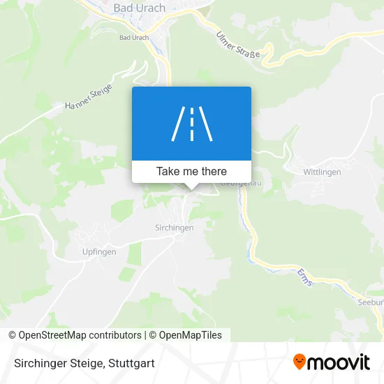 Карта Sirchinger Steige