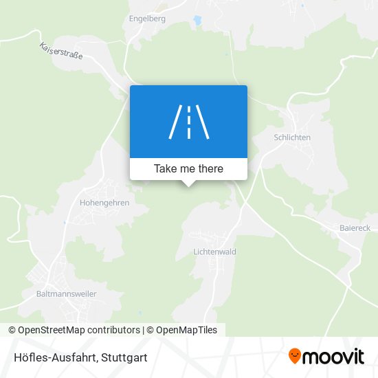 Höfles-Ausfahrt map