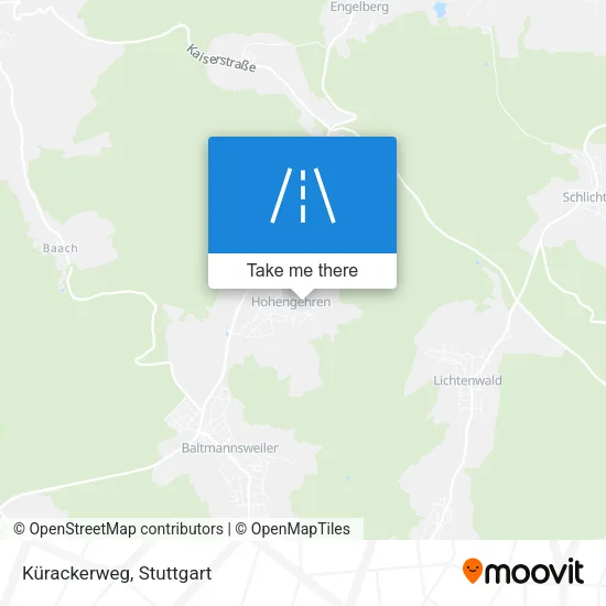 Карта Kürackerweg