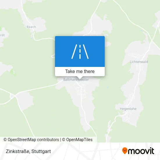 Карта Zinkstraße
