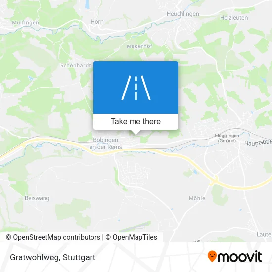 Gratwohlweg map