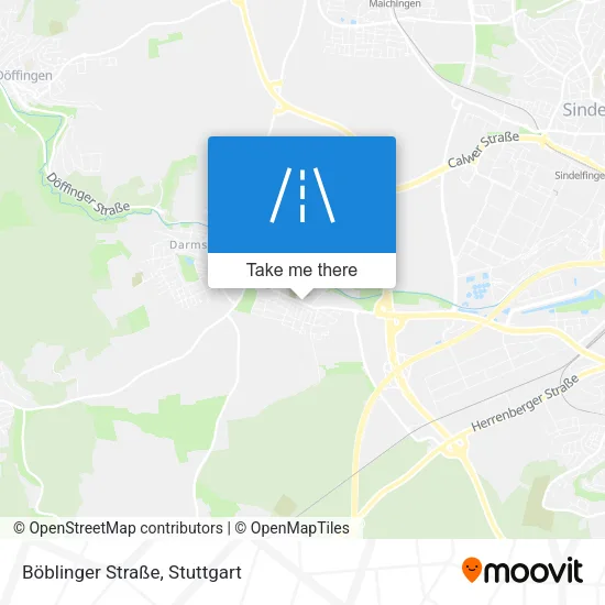 Карта Böblinger Straße