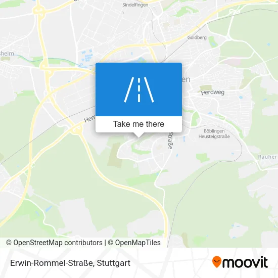 Карта Erwin-Rommel-Straße