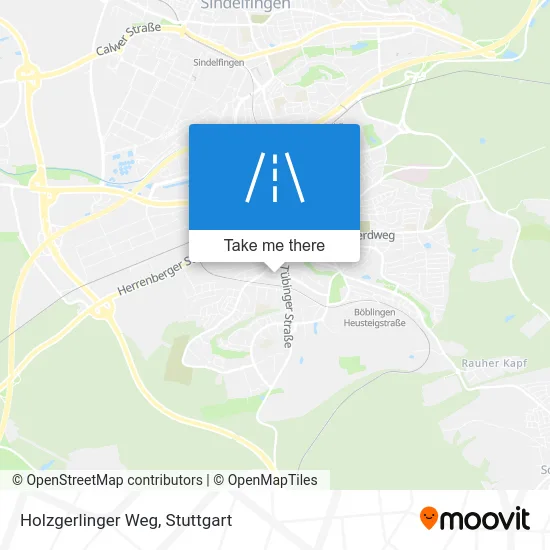 Карта Holzgerlinger Weg