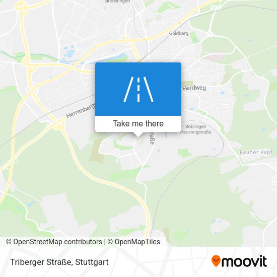 Triberger Straße map