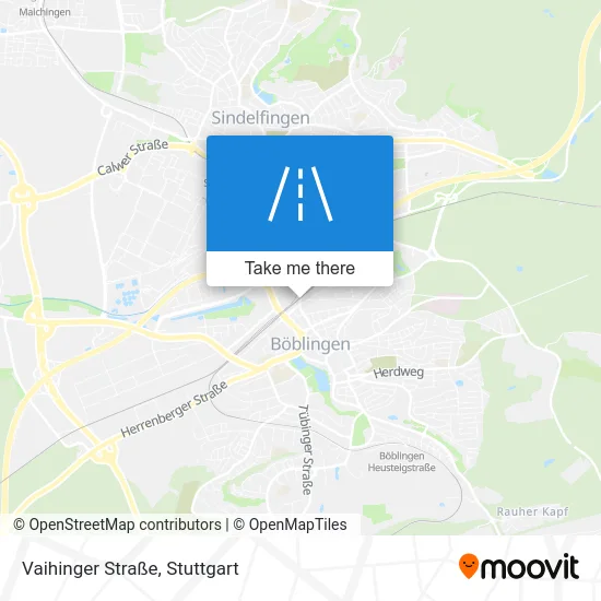 Карта Vaihinger Straße