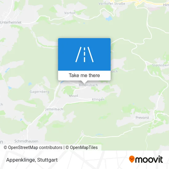 Карта Appenklinge