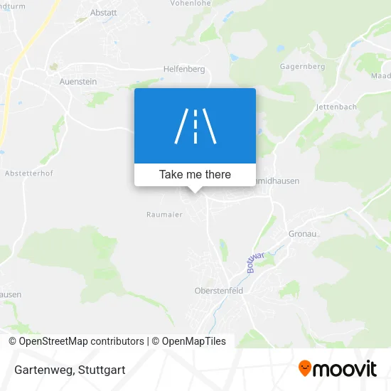 Карта Gartenweg