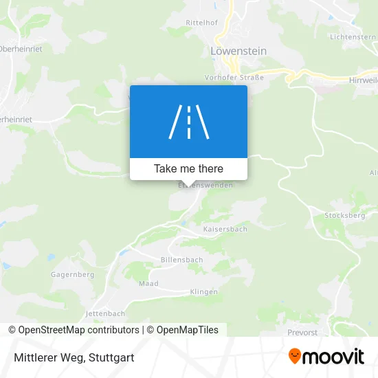 Карта Mittlerer Weg