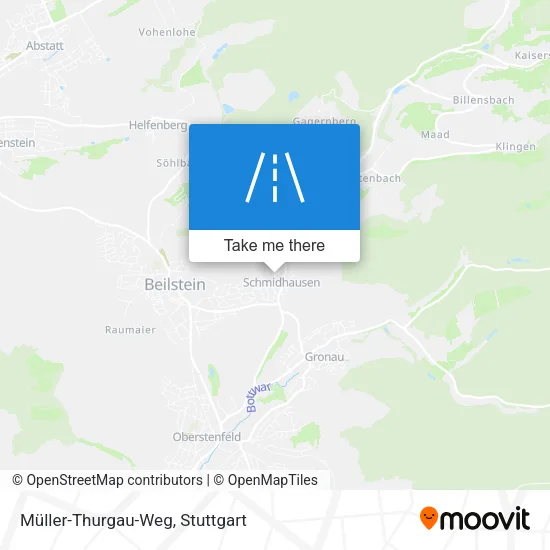 Карта Müller-Thurgau-Weg