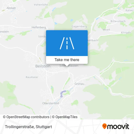 Карта Trollingerstraße