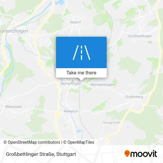Карта Großbettlinger Straße