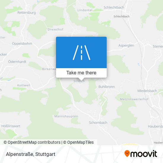 Alpenstraße map